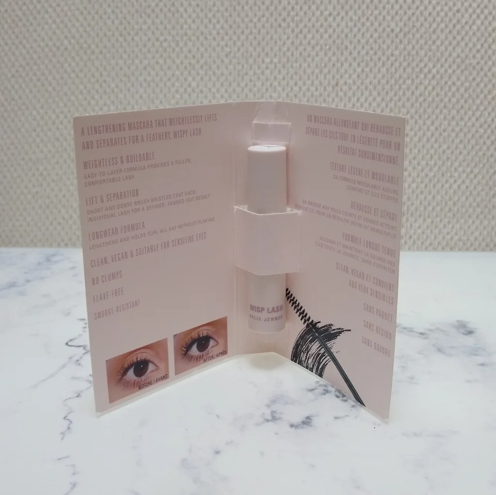 Kylie Cosmetics Wisp Lash Mascara Black Mini Travel Size .03 Oz New